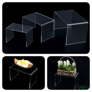 직사각 ㄷ형 아크릴 진열대 소 130x80x90