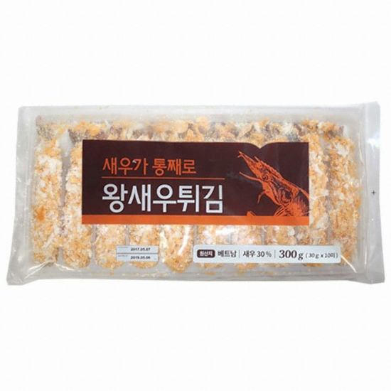 대상 베스트코 새우가 통째로 왕새우튀김 10개입 300g (20개)