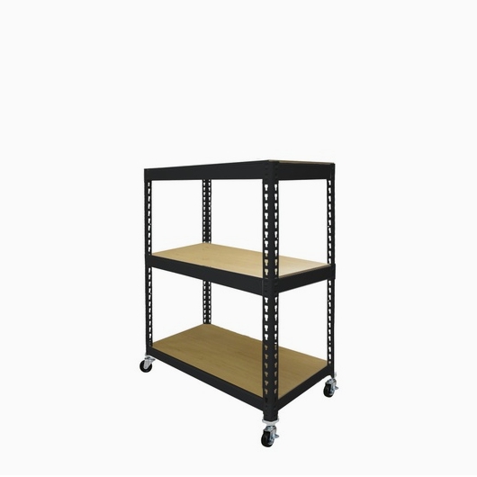 스피드랙 철제 조립식 트롤리 웨건 이동식 선반 3단 600x400 (60cm(높이))_이미지