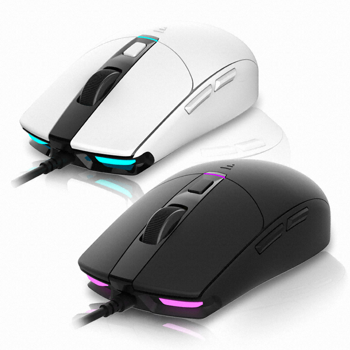 앱코 HACKER A250 3050 RGB 게이밍 마우스 (화이트)_이미지