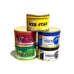 [불명] 판화 로울러잉크 1kg /롤러/빨강/파랑/검정/노랑/초록_이미지