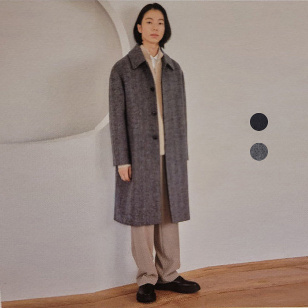 남성 블렌디드 발마칸 롱코트 EPC4CC1404