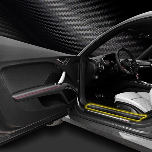 엑스원 카이만 블랙카본 도어스텝 커버 기아 쏘렌토MQ4 전용