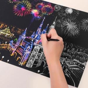 [불명] 컬러링북 스크래치북 도안 어른색칠공부 맵 페이퍼