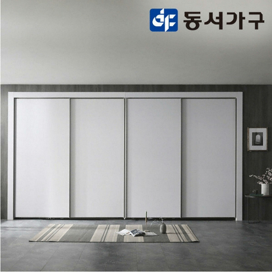 동서가구 유니크 럭셔리 엠보매트 슬라이딩 붙박이장 (360cm)_이미지