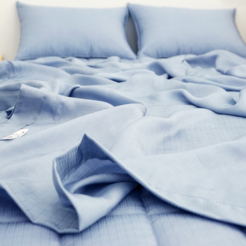 바숨 풍기인견 여름 홑이불 베개커버세트 (슈퍼싱글 SS)_이미지