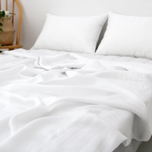 바숨 풍기인견 여름 홑이불 베개커버세트 (슈퍼싱글 SS)_이미지