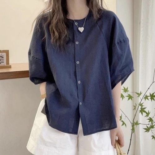  패션라인 BL10199_애디셔츠/여자버튼셔츠/내추럴핏/썸머데일리룩/감성코디