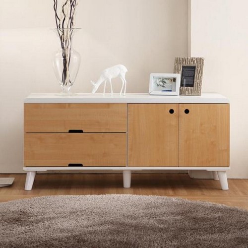 우아미가구 빈첸 2단 와이드 수납장 1200_이미지