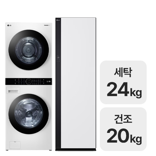 LG전자 트롬 워시타워 W20WD + 스타일러 SC5MSR82H_이미지