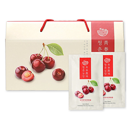 청춘농장 순수한 타트체리즙 70ml 30포 (박스) (5개)