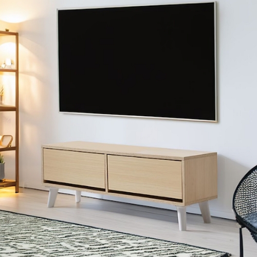 [불명] 굿즈가구 GA 파이미 심플 낮은 서랍 거실장 1000