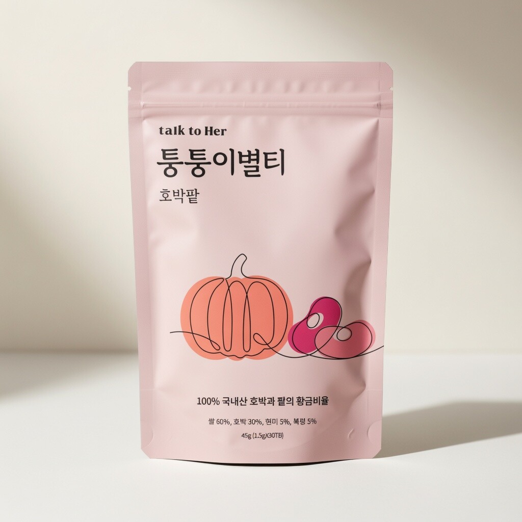 바르미식품 톡투허 퉁퉁이별티 호박팥차 30개입 (1개)_이미지
