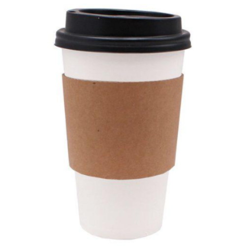 이룸팩 무지 종이컵 16온스 (+타공뚜껑+무지홀더,100개)_이미지