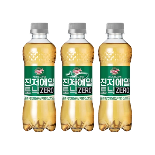 코카콜라음료 캐나다드라이 진저에일 토닉 제로 300ml (12개)