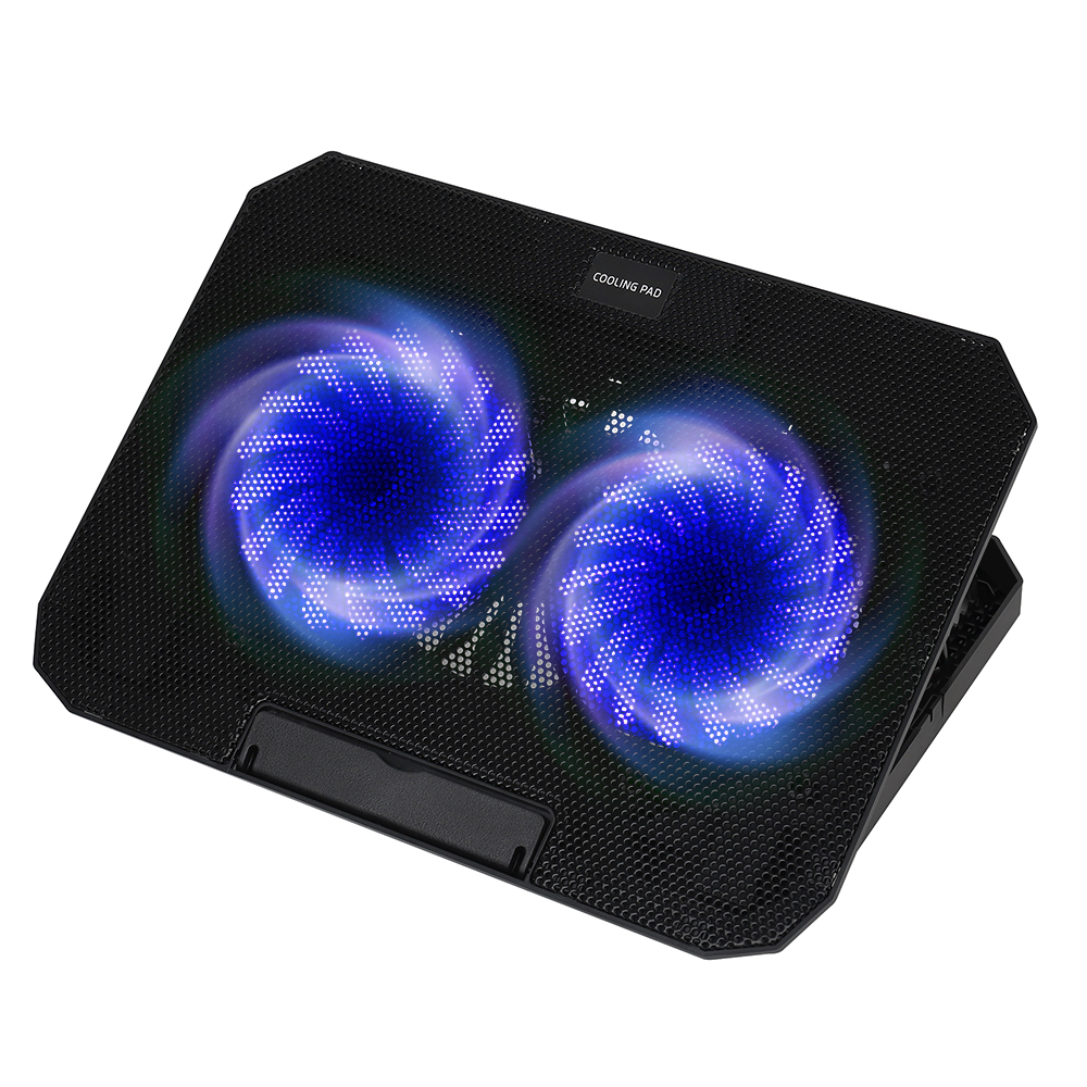 쿠팡 홈플래닛 N11 듀얼팬 노트북 쿨링패드 (블랙)_이미지
