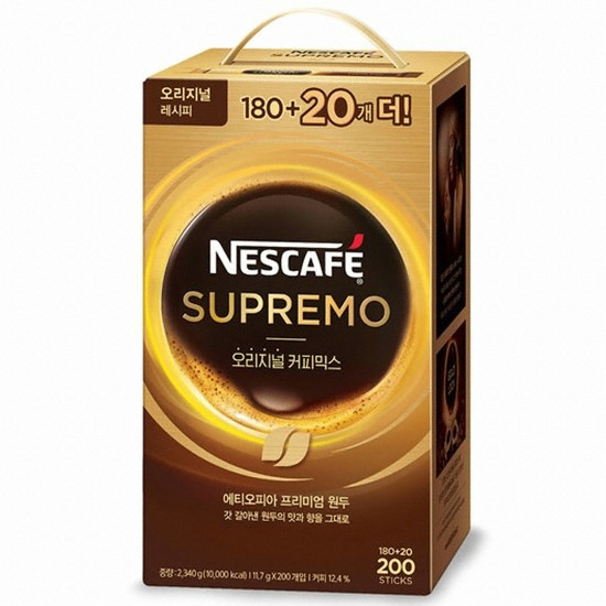 네슬레 네스카페 수프리모 오리지널 커피믹스 200개입 (1개)_이미지