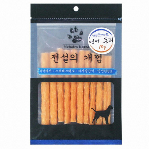 네발로코리아 전설의개껌 연어 돈피 10p (1개)_이미지
