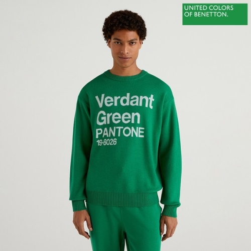 베네통 Project pantone colouring lettering knitwear 2F_1135K1031_911