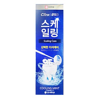 <b>페리오</b> 클링스 스케일링 쿨링민트 <b>치약</b> 100g