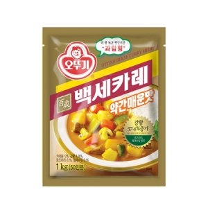 오뚜기 백세카레 약간 매운맛 1kg (8개)_이미지