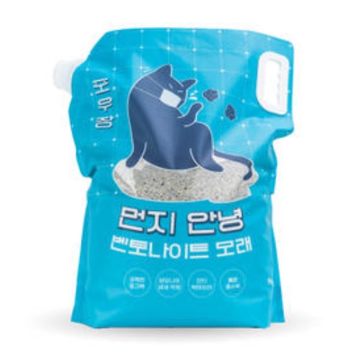 포우장 먼지안녕 벤토나이트 모래 9kg (4개)_이미지