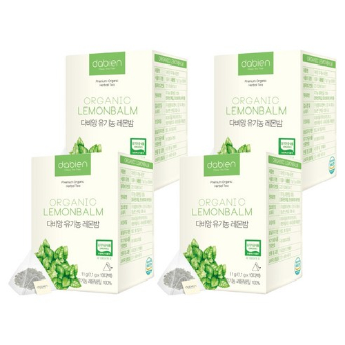 다비앙 유기농 레몬밤 삼각망 10티백 (4개)_이미지