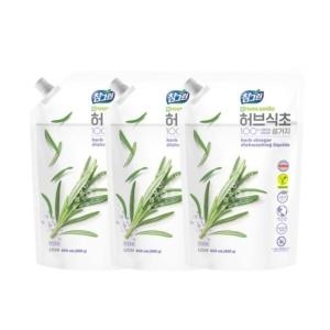 참그린 허브식초 리필 900g (860ml) (3개)_이미지