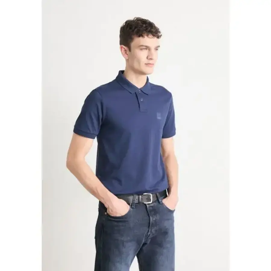 보스 BOSS 패신저 폴로 셔츠 오픈 블루 7471103