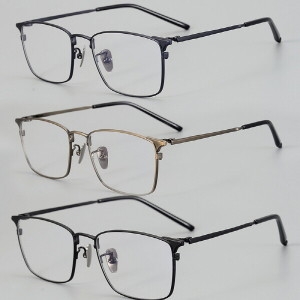 위블앤 일본 빈티지 퓨어 초경량 티타늄 WB-07181 사각 안경테 5종