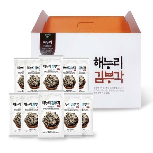 해누리 김부각 선물세트 전통맛 70g 10봉지