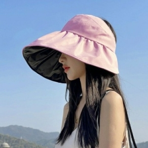  여성벙거지모자 핑크 자외선차단 여름철 야외 버킷햇 WA4AE56