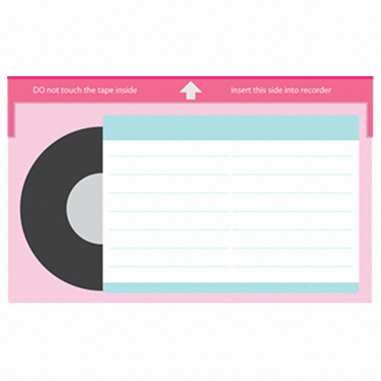 모노라이크 메모지 7080 비디오 테이프 (Pink)_이미지