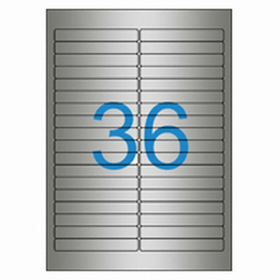 올바른라벨 은색방수 라벨 AL036SP (25매)