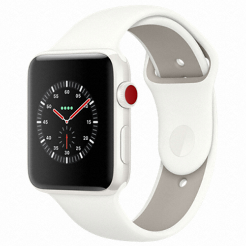 APPLE 워치 시리즈3 에디션 42mm Cellular 화이트 세라믹 (스포츠밴드, 해외구매)_이미지