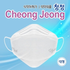 청정 KF94 대형 화이트 100매 10매입