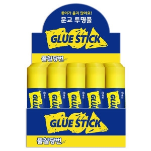 문교 풀칠당번 투명풀 38g 1갑 12개입 고체풀