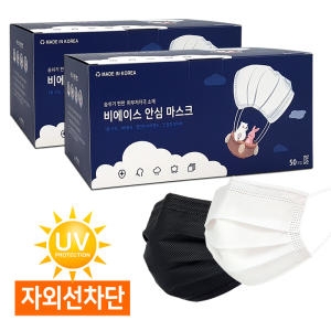 일회용 덴탈마스크 100매 중형 화이트 100매