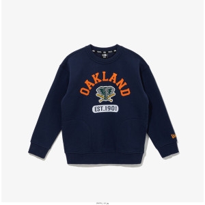 MLB 쿠퍼스 타운 오클랜드 애슬레틱스 아치 로고 맨투맨 네이비13947076