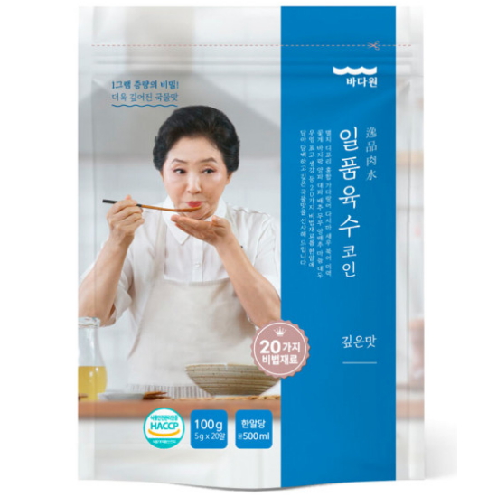  바다원 고두심의 일품 육수 코인 깊은맛 100g(5gx20입) [1개]