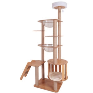 딩동펫 다크 우드 캣타워_이미지