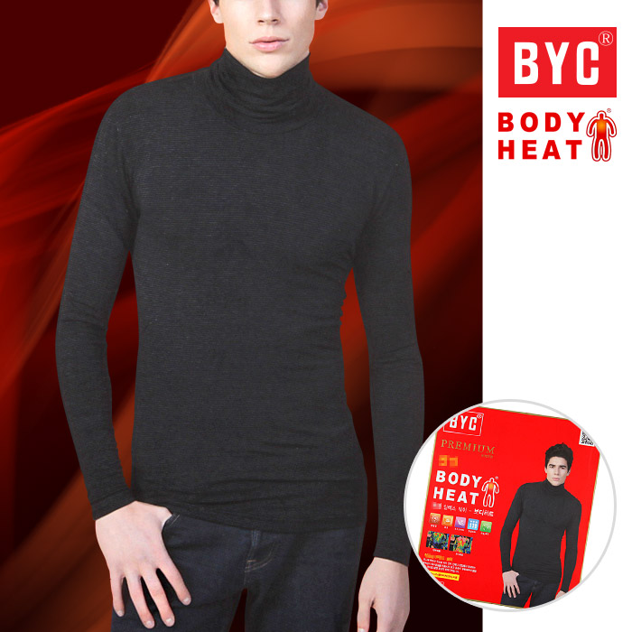 BYC 보디히트 프리미엄 터틀넥 긴팔 BH103