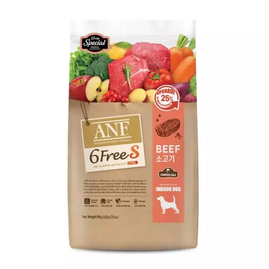 독 식스프리 S 소고기 8kg