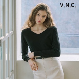 비지트인뉴욕 베이직 브이넥 니트 VB2LKF1 VB2LKF1