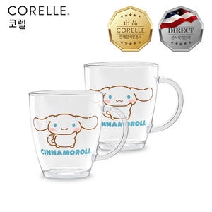 코렐브랜드 코렐 시나모롤 유리 머그 380ml (2개)_이미지