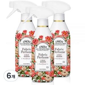 애경 르샤트라 섬유탈취제 피오니부케 400ml (6개)