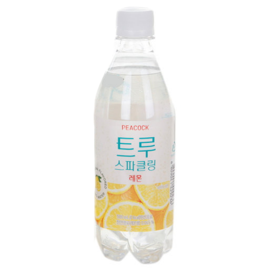 피코크 트루 스파클링 레몬 500ml (6개)