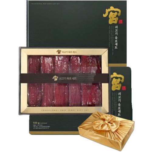 견우푸드 궁 쇠고기 육포 선물세트 510g (2개)_이미지