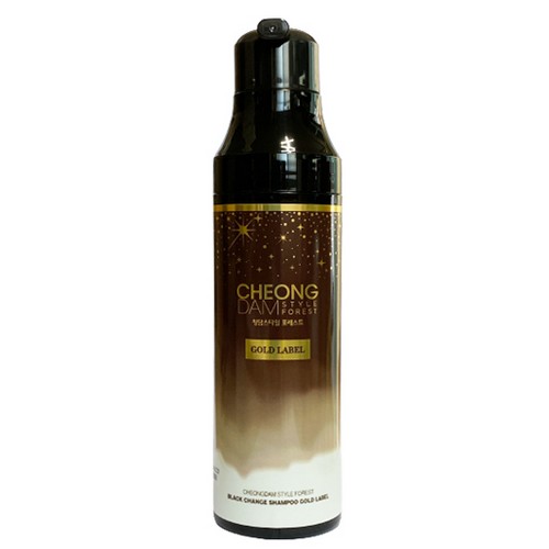 청담스타일 포레스트 블랙체인지 샴푸 골드라벨 자연갈색 200ml (2개)_이미지