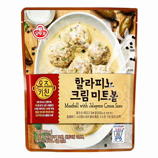 오뚜기 오즈키친 할라피뇨 크림 미트볼 220g [4개] 상품이미지